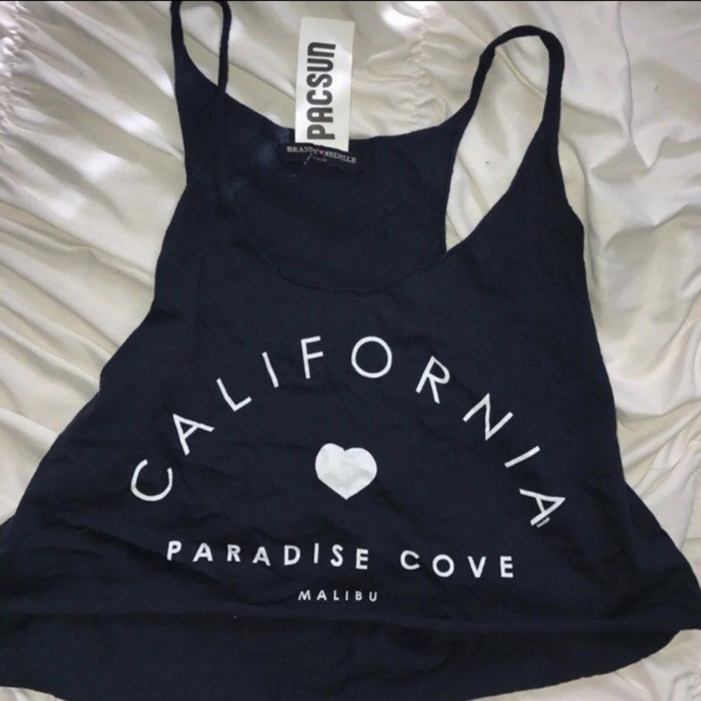 Brandy Melville navy blue crop top